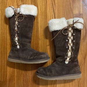 Ugg Australia Upside Sheepskin Tall Boots 7 Brown